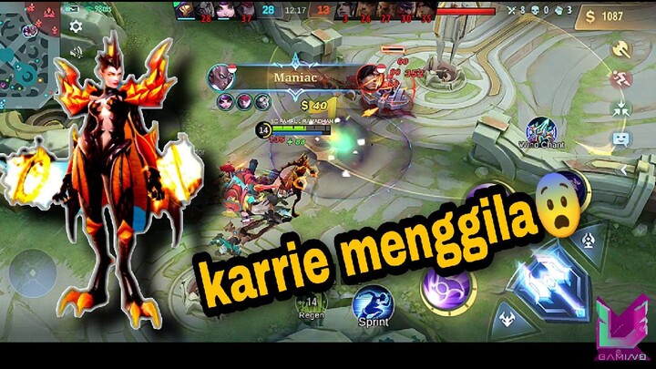 GAMEPLAY KARRIE CRITICAL!! dapat maniac cuyy😁