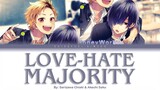 Love-Hate Majority | Serizawa Chiaki & Akechi Saku | Full ROM / KAN / ENG Color Coded Lyrics