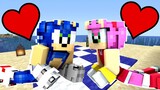 Minecraft Fun House - SONIC AND AMY'S ROMANTIC DATE! [34]