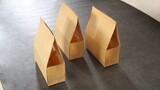 The origami method of paper bags is suitable for the packaging of snacks