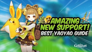 AMAZING NEW HEALER! Complete Yaoyao Guide - Best Artifacts, Weapons & Teams | Genshin Impact