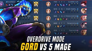 5 BRONZE!! GORD VS. 5 Mage | Overdrive Mode Mobile Legends: Bang Bang