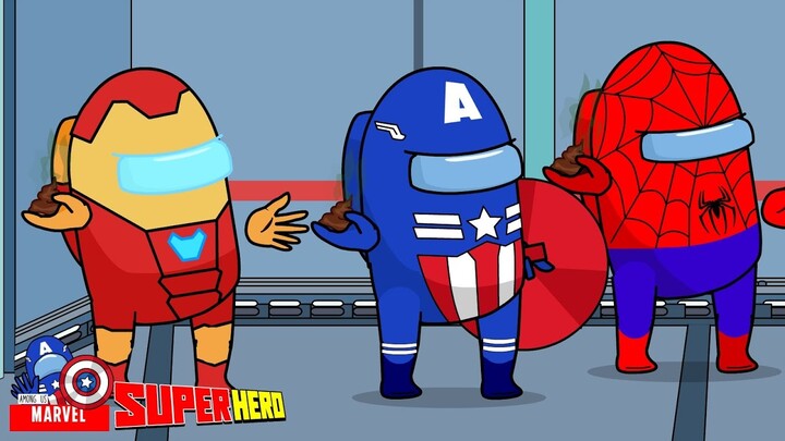 Thanos Was Defeated By Poop - Among Us Marvel - Among Us SuperHero