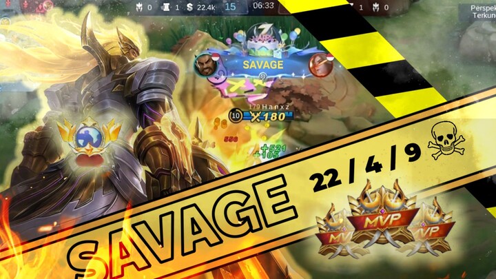 FULL ATTACK SPEED BUILD🐺 !? || HIGHLIGHT SAVAGE ROGER KILL 22☠️ RANK MOBILE LEGENDS 🎮