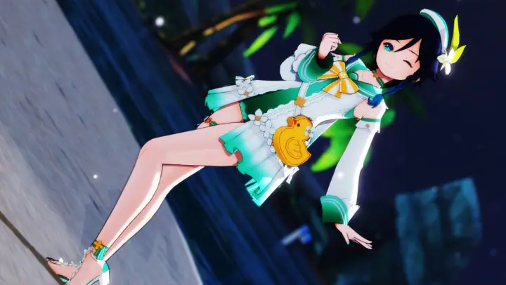 【MMD】Barbara takes off the silk, and swimsuits are here! 💚