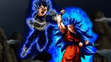 Goku Super Saiyan Blue 3 vs Vegeta Super Saiyan Blue Evolution