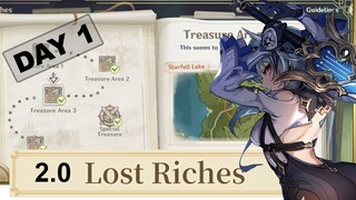 Lost Riches 2.0 Guide (Day 1) | Treasure Area 1 & 2 | Genshin Impact