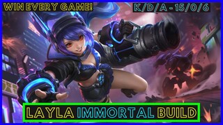 LAYLA BEST BUILD 2021 | LAYLA GAMEPLAY | LAYLA BEST BUILD AND EMBLEM 2021