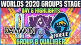 DWG vs RGE Highlight Chung Kết Thế Giới 2020 Vòng Bảng Ngày 6 | DAMWON vs Rogue