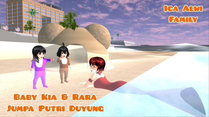 Baby Kia Ketemu Putri Duyung ( Mermaid ) | Ica Alwi Family Vlog | Drama Sakura School Simulator