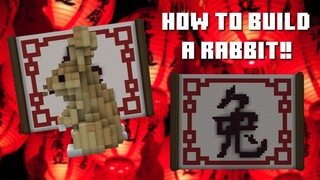 How to Build a Lunar New Year Rabbit in Minecraft!!