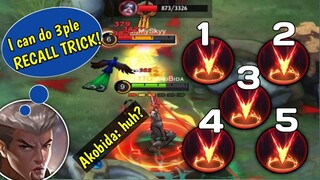 AkoBida GRANGER FREE STYLE! TRIPLE RECALL? NO PROBLEM! - GRANGER MCL GAMEPLAY - MLBB