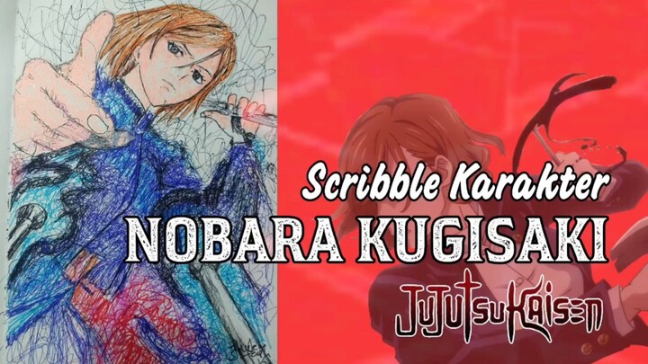 Cara Menggambar Karakter Nobara Kugisaki dengan Coretan