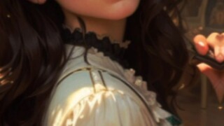 thiss girl turn into an anime...