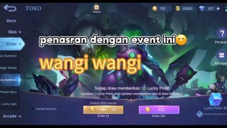 ngetes hoki di 2 event ini😁.kira kira wangi ngak y😅😅