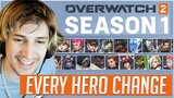 EVERY HERO CHANGE for OVERWATCH 2 | xQc Reacts
