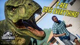 The T-Rex EATS EVERYTHING ! || Jurassic World Evolution