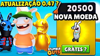 NOVA ATUALIZAÇÃO + NOVAS SKINS DE COELHO RABBITS + NOVA MOEDA + MUDARAM OS MAPAS | Stumble Guys