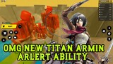 OMG New TITAN Armin Arlert Ability is AMAZING Anime Fighters Simulator