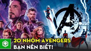 TOP 20 Nhóm AVENGERS Siêu Dị Có Thể Bạn Chưa Biết | Biệt Đội Báo Thù | Ten Tickers