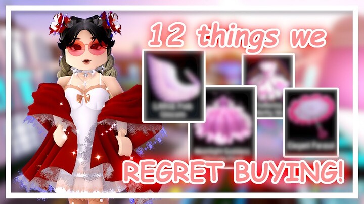 12 THINGS WE REGRET BUYING IN ROYALE HIGH! // Roblox Royale High