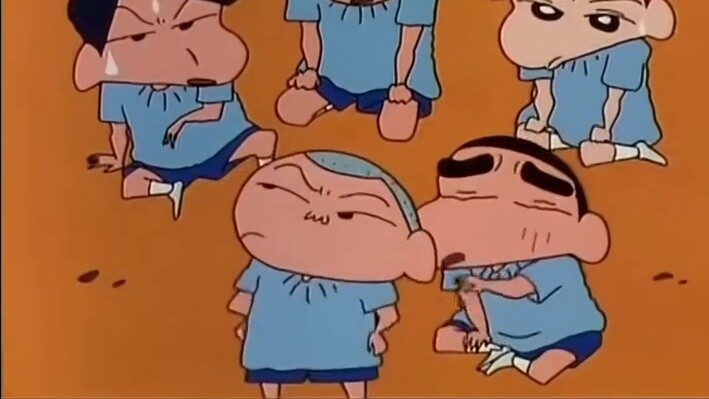 Masao sebagai Nini + Ibu Nini + Shin-chan sebagai Ayah Nini = Pertunjukan tiruan terbaik di Futaba K