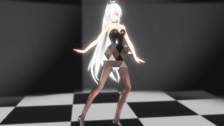 【MMD】Have you ever experienced the joy (pain) of coding frame by frame? Black silk bunny girl weak v