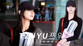 240401 TWICE(트와이스) TZUYU 쯔위 POND'S 쿠션 안고 인천공항 입국 Arrival 4K 60P