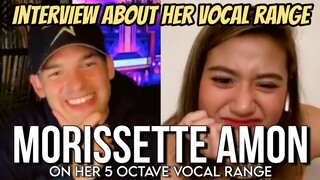 MORISSETTE AMON ANSWERS QUESTION ABOUT WHAT HER VOCAL RANGE IS