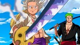 Reação do Zoro ao ver sua nova espada criada por Luffy Deus do Sol - One Piece