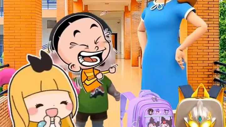 There’s everything in Xiaobao’s schoolbag!