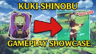 KUKI SHINOBU GAMEPLAY SHOWCASE | Genshin Impact | LEAK | 2.7 Beta