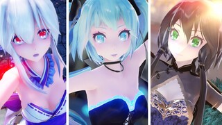 [MMD]Haku X Miku x Luo Tianyi: An Aria for Goddess|BGM: FREYJA.sys～システム·フレイヤ～