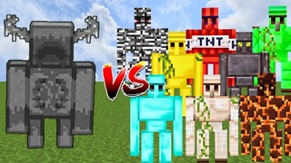 NETHERITE WARDEN vs ALL GOLEMS | Minecraft Mob Battle