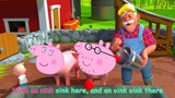 Old MacDonald Had A Farm | Cocomelon & Peppa Pig + MORE ANIMALS | Mash-Up Overlay Video and Sound FX