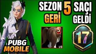 M17 ROYALE PASS GELDİ | SEZON 5 SAÇI GERİ GELDİ | M17 RP ÖDÜLLERİ | PUBG MOBILE