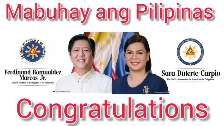 Proclamation of President Ferdinand Marcos and Vice President Sara Duterte 2022
