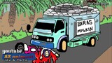 Mobil Truk Oleng Kecelakaan - kartun lucu - funny cartoon / udin dan martin
