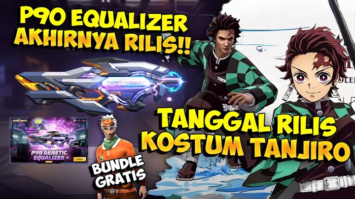 TANGGAL RILIS KOSTUM TANJIRO & P90 GENETIC EQUALIZER !! Bocoran Poster Event Free Fire Terbaru