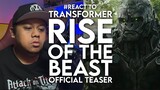 #React to TRANSFORMERS: RISE OF THE BEASTS Official Teaser