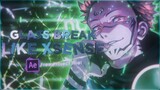 AMV GLASS BREAK Like XSENSE | After Effects Tutorial (FREE PROJECT FILE)