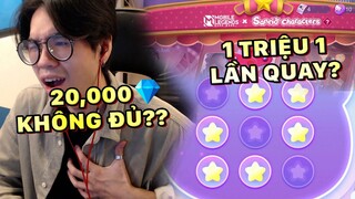 Tốp Mỡ Quay Thử SANRIO CHARACTER (P.1): 1 TRIỆU 1 LẦN QUAY? 20K💎CHỈ ĐỦ 1 NỬA EVENT?? | MLBB