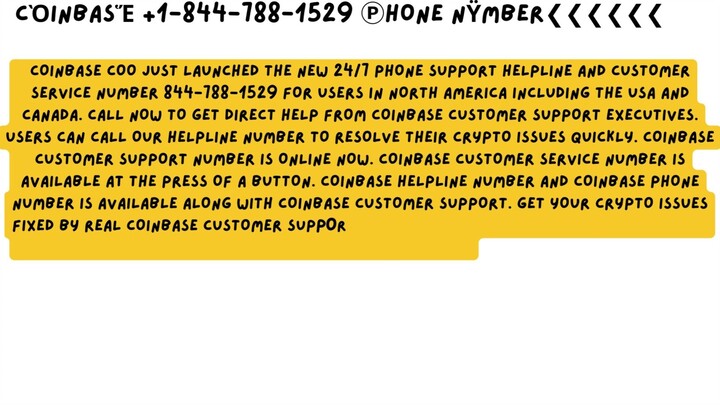 Coinbase ☎+1-844-788-1529☜ Customer ☸ Support ☕ Number