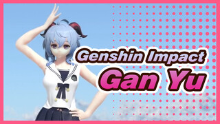 Genshin Impact | Gan Yu Dalam Pakaian Pelaut Dengan Stoking Putih