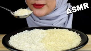 ASMR RAW RICE EATING || RAW BASMATI RICE MIX RAW RICE INDO || MAKAN BERAS MENTAH PAKE CENTONG