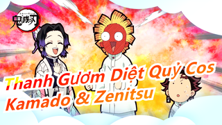 [Thanh Gươm Diệt Quỷ] Những chàngg lực lưỡng nhảy múa! Kamado & Zenitsu, Ngươi biết quá nhiều_A