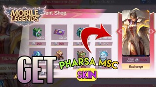 [MSC EVENT] HOW TO GET PHARSA MSC SKIN ?|| PHARSA NEW SKIN MOBILE LEGENDS|| MLBB