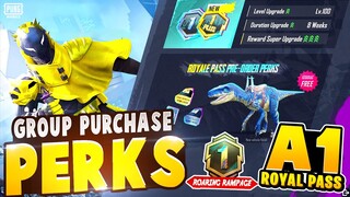 GROUP PURCHASE PERK PUBG MOBILE | ROYAL PASS A1 | GROUP PURCHASE PERK NEW EVENT PUBG MOBILE