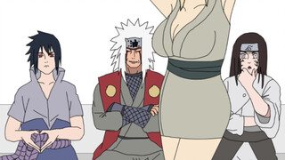 Naruto and his friends met goddess Tsunade on the subway, Jiraiya's reaction was amazing!