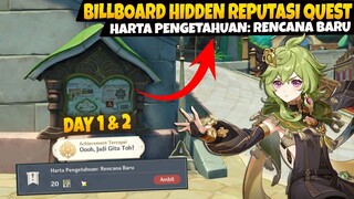 Hidden Reputasi Quest "Harta Pengetahuan:Rencana Baru" Day 1 & 2 - Genshin Impact